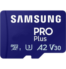 Карта пам`яті MicroSDXC 128GB UHS-I/U3 Samsung Pro Plus R160/W120MB/s + SD-адаптер (MB-MD128SB/WW)