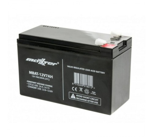 Акумуляторна батарея Maxxter 12V 7AH (MBAT-12V7AH) AGM