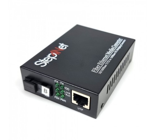 Медіаконвертер Step4Net (MC-R-0,1-1SM-1550nm-20) 10/100 Мб, 20км