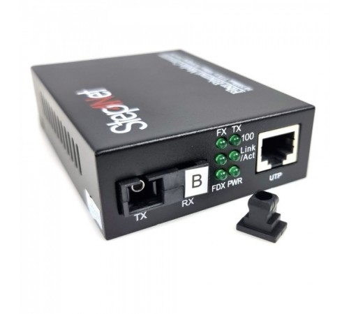 Медіаконвертер Step4Net (MC-R-0,1-1SM-1550nm-20) 10/100 Мб, 20км
