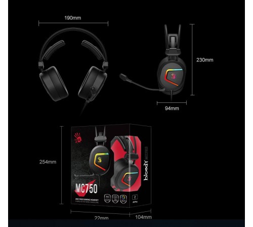 Гарнітура Bloody MC750 Black