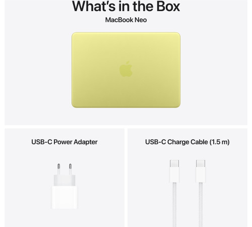 Ноутбук Apple MacBook Neo 13" A18 Pro 8/256GB 2026 (MHFD4UA/A) Citrus