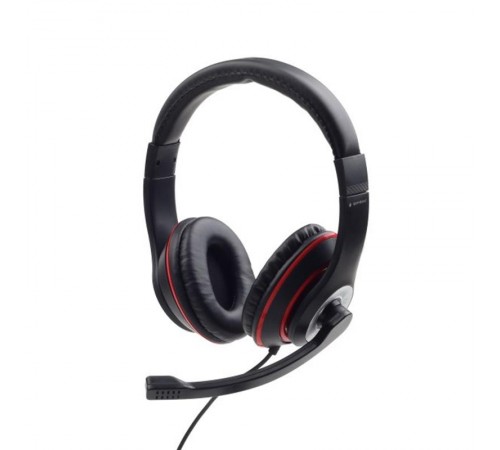 Гарнітура Gembird MHS-03-BKRD Black/Red