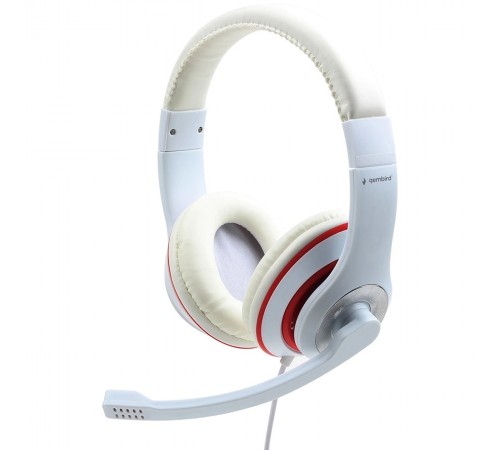 Гарнітура Gembird MHS-03-WTRD White/Red
