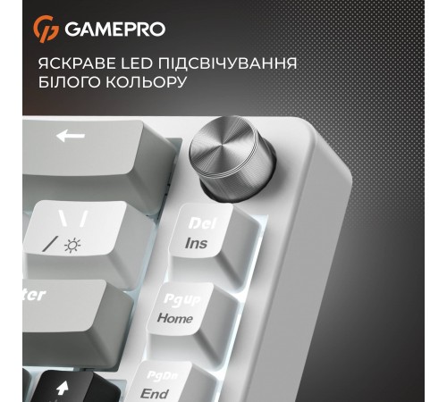 Клавіатура GamePro Genesis MK116 Silverlight Клавіатура GamePro Genesis MK116 Silverlight