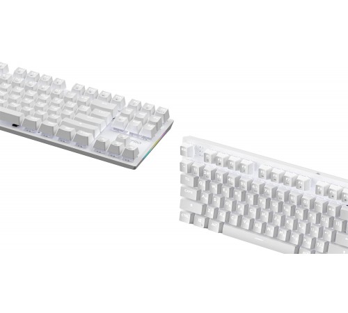 Клавіатура GamePro Genesis Joker MK124W Outemu Red Swithes USB White