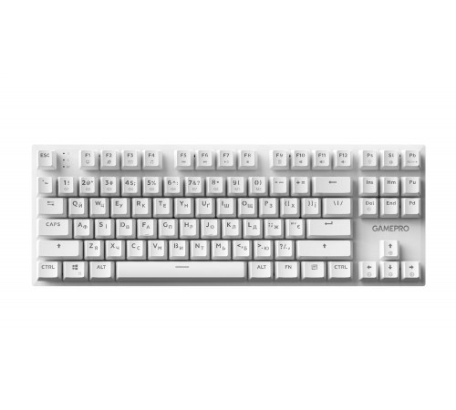 Клавіатура GamePro Genesis Joker MK124W Outemu Red Swithes USB White