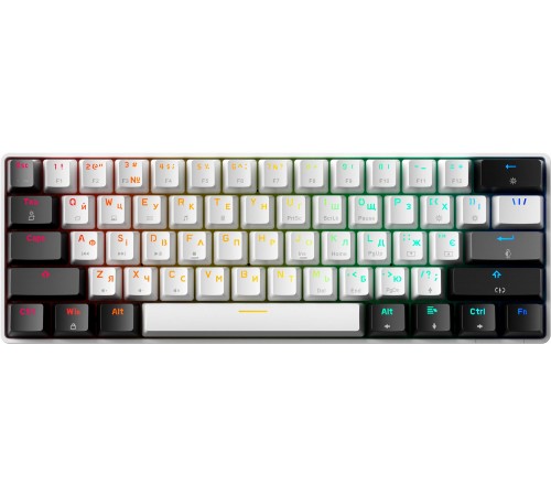 Клавіатура GamePro Genesis Infinity MK130BW Black/White