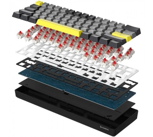 Клавіатура бездротова GamePro MK130G Pro Outemu Red Switch Hot-Swap RGB Black