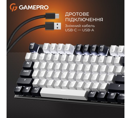 Клавіатура GamePro Genesis Metallic MK144B Outemu Red Swithes USB Black