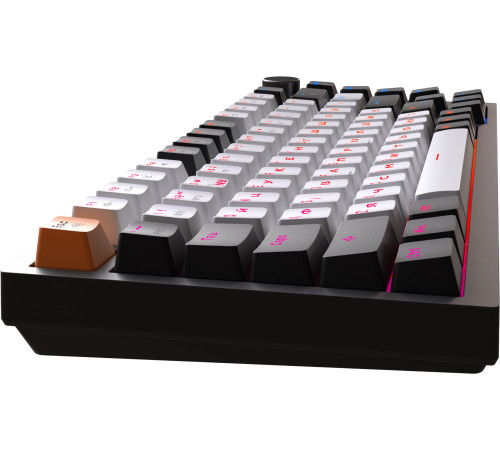 Клавіатура бездротова GamePro Asgard Valhalla QLAB Sakura Switch Black (MK160-B-QS-PRO)