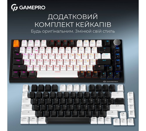 Клавіатура бездротова GamePro Asgard Valhalla MK160B Pro Black