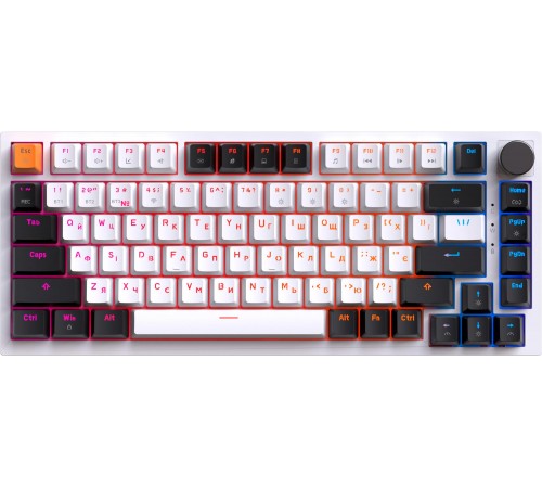 Клавіатура бездротова GamePro Asgard Valhalla MK160W Pro White