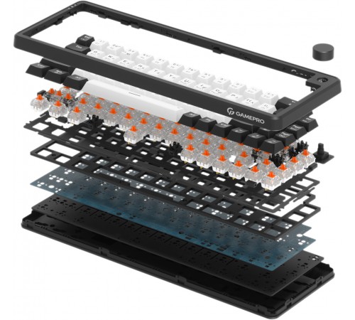 Клавіатура бездротова GamePro Asgard Valhalla MK210B Pro Black