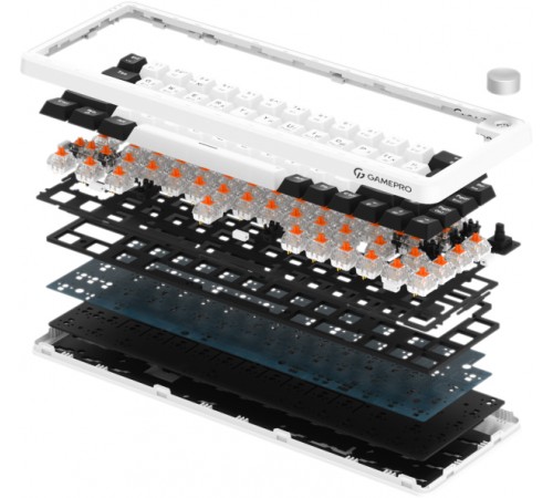 Клавіатура бездротова GamePro Asgard Valhalla MK210W Pro White