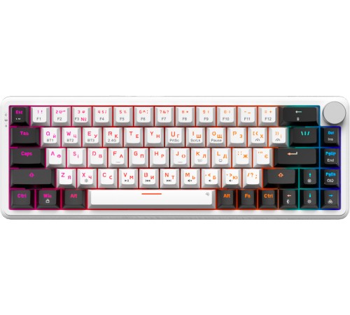 Клавіатура бездротова GamePro Asgard Valhalla MK210W Pro White