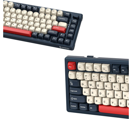 Клавіатура бездротова GamePro Asgard Yord Keychron Super Red Switch Blue (MK266BL)