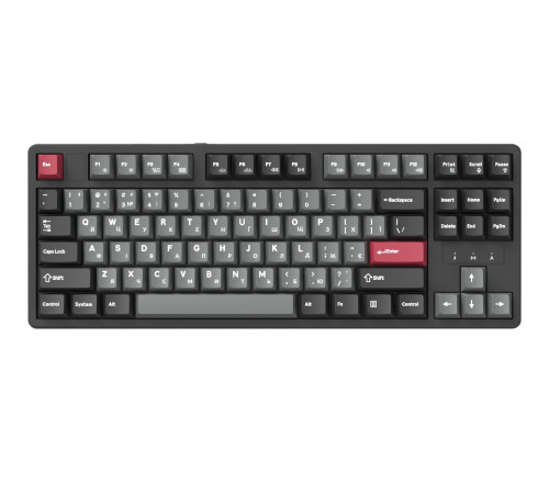 Клавіатура бездротова GamePro Asgard Ragnar Keychron Super Red Switch Black (MK285BK)