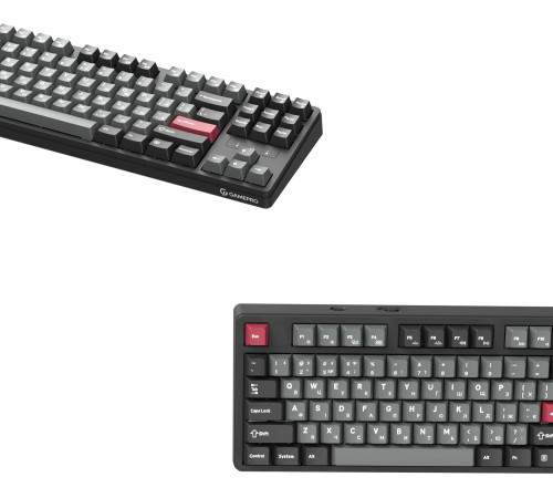 Клавіатура бездротова GamePro Asgard Ragnar Keychron Super Red Switch Black (MK285BK)
