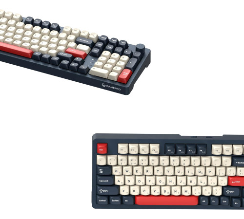 Клавіатура бездротова GamePro Asgard Drakkar Keychron Super Red Switch Blue (MK305BL)
