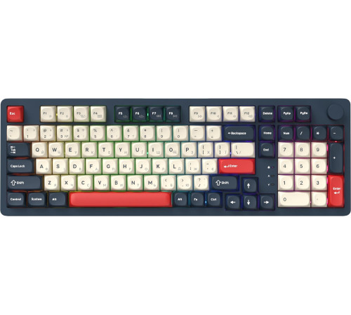 Клавіатура бездротова GamePro Asgard Drakkar Keychron Super Red Switch Blue (MK305BL)