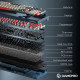 Клавіатура бездротова GamePro Asgard Drakkar Keychron Super Red Switch Blue (MK305BL)