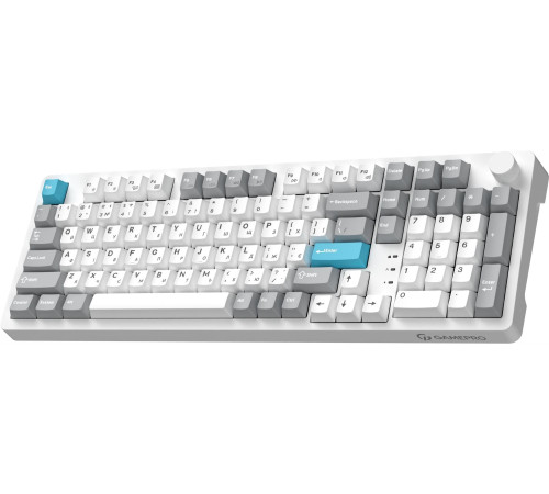 Клавіатура бездротова GamePro Asgard Drakkar Keychron Super Red Switch White (MK305WH)