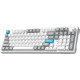 Клавіатура бездротова GamePro Asgard Drakkar Keychron Super Red Switch White (MK305WH)