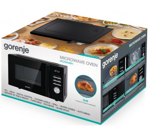 Мікрохвильова піч Gorenje MO20A4BH Мікрохвильова піч Gorenje MO20A4BH