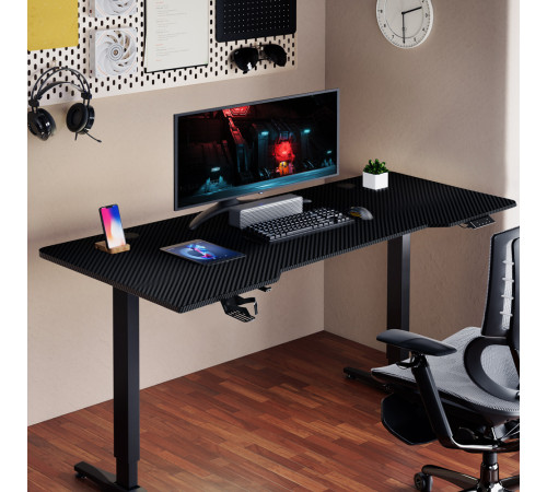 Геймерський стіл 1stPlayer Moto-E 1460 Black
