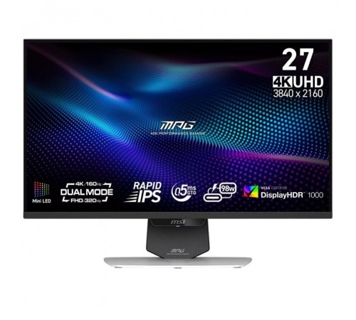 Монітор MSI 27" MPG 274URDFW E16M IPS White 320Hz
