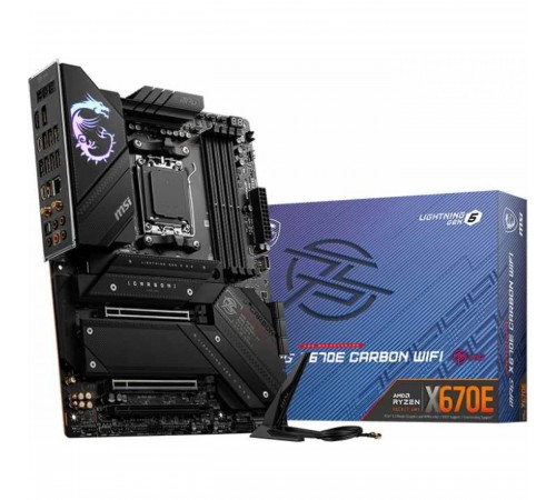 Материнська плата MSI MPG X670E Carbon WiFi Socket AM5 Материнська плата MSI MPG X670E Carbon WiFi Socket AM5