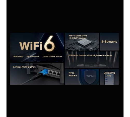 Бездротовий маршрутизатор Mercusys MR90X