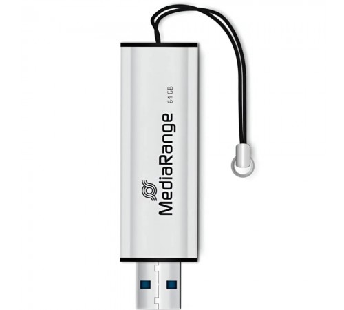 Флеш-накопичувач USB3.0 64GB MediaRange Black/Silver (MR917)