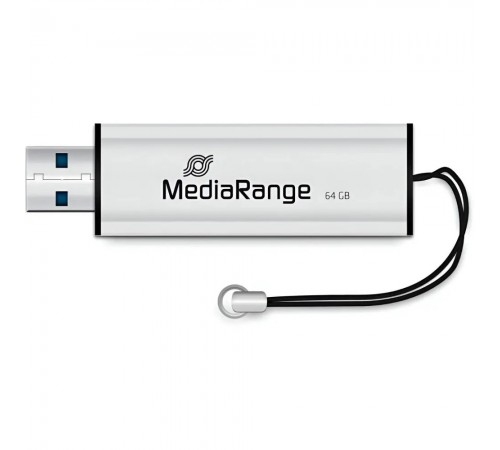 Флеш-накопичувач USB3.0 64GB MediaRange Black/Silver (MR917)