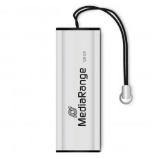 Флеш-накопичувач USB3.0 128GB MediaRange Black/Silver (MR918)