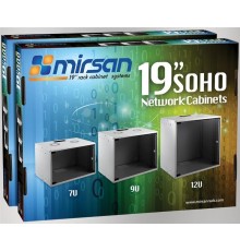Шафа настінна Mirsan Soho 19" 12U 535x300, RAL 7035 (MR.SOH12U40DE.02)
