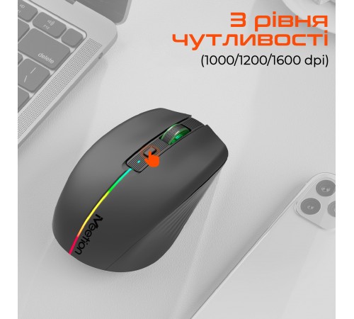 Миша бездротова Meetion BTM002 Black (MT-BTM002-A)
