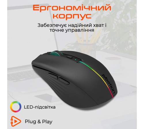 Миша бездротова Meetion BTM002 Black (MT-BTM002-A)