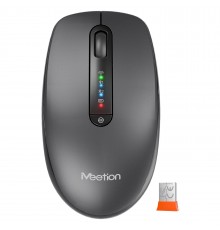 Миша бездротова Meetion BTM100R Black/Steel Gray (MT-BTM100R-A)