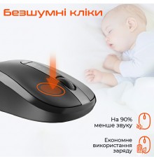 Миша бездротова Meetion BTM185 Black (MT-BTM185-A)