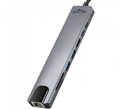 USB-хаб Media-Tech USB Type-C 8-в-1 (MT5046)