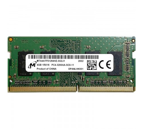 Модуль пам`ятi SO-DIMM 4GB/3200 DDR4 Micron (MTA4ATF51264HZ-3G2J1)