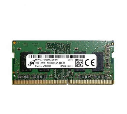 Модуль пам`ятi SO-DIMM DDR4 4GB/3200 Micron (MTA4ATF51264HZ-3G2R1)