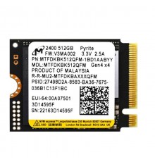 Накопичувач SSD  512GB Micron M.2 2230 PCIe 4.0 x4 3D QLC (MTFDKBK512QFM)