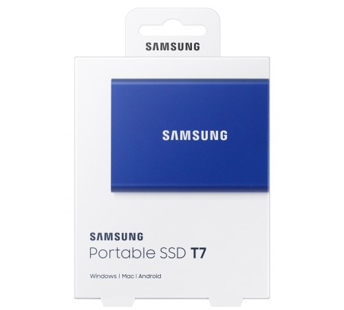 Накопичувач зовнішній SSD 2.5" USB 1.0TB Samsung T7 Indigo Blue (MU-PC1T0H/WW)