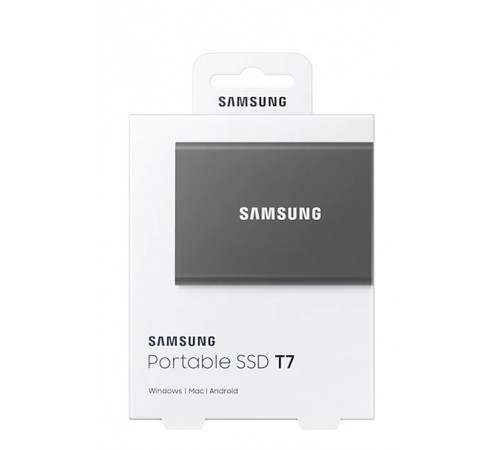 Накопичувач зовнішній SSD 2.5" USB 2.0TB Samsung T7 Titan Gray (MU-PC2T0T/WW)