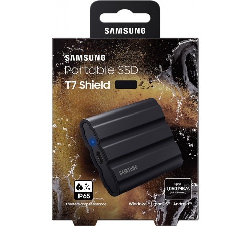 Накопичувач зовнішній SSD 2.5" USB 2.0TB Samsung T7 Shield Black (MU-PE2T0S/EU)