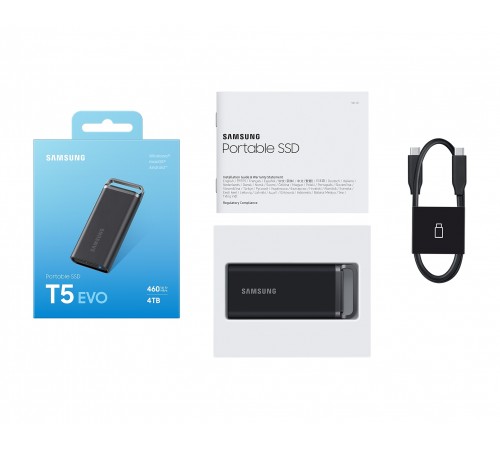Накопичувач зовнівній SSD 2.5" USB 4.0TB Samsung T5 EVO (MU-PH4T0S/EU)