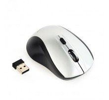 Миша бездротова Gembird MUSW-4B-02-BS Black/Silver